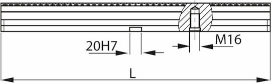 Garant Basisschiene Typ 550 – Hoffmann Xpent Nullpunkt-System Serie