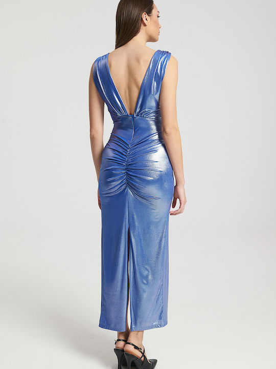 Maxi Dress for Wedding - Christening Blue