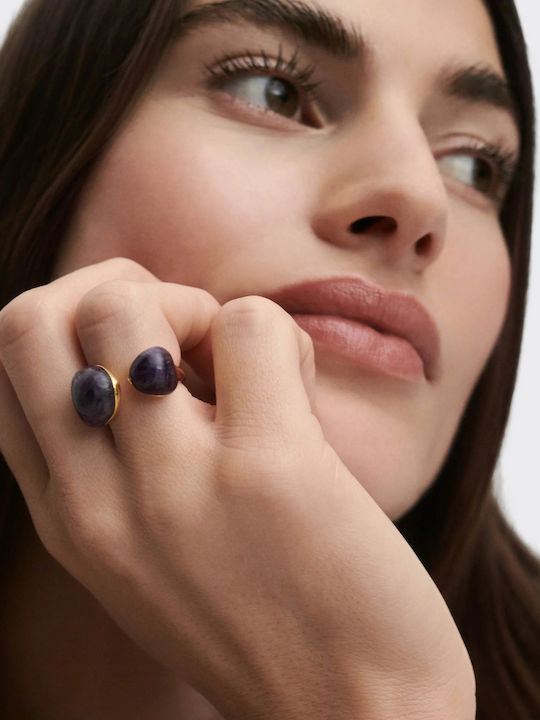 P D Paola Damen Silber Vergoldetes Ring