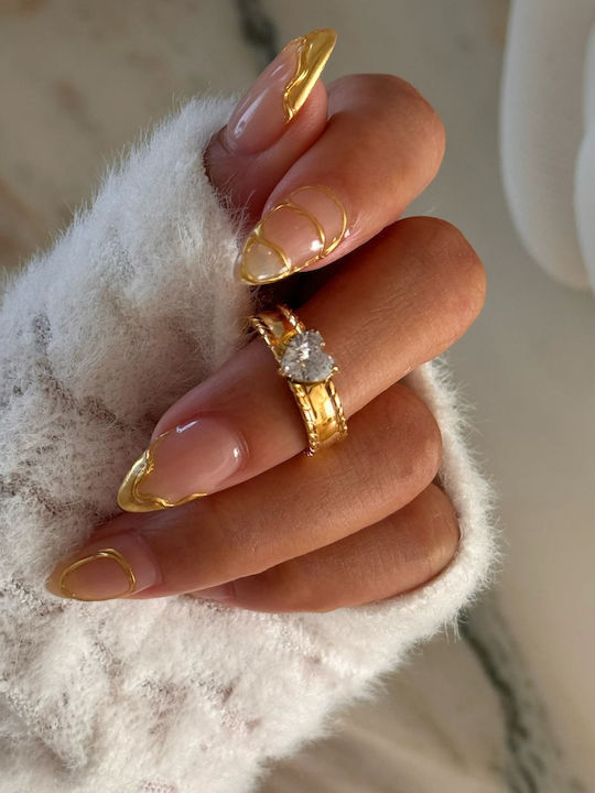 Enotia Damen Stahl Vergoldeter Ring Enotia Damen Stahl Vergoldeter Ring