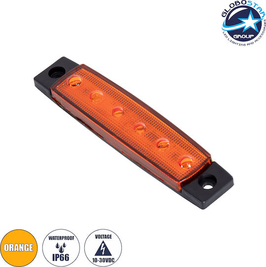 GloboStar Lkw-Volumenlichter 1Stück 24V - Orange 79904