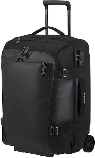 Samsonite Σακ Βουαγιάζ Μαύρο με Ρόδες Υφασμάτινο