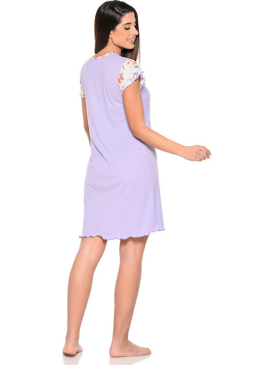 Clio Lingerie Summer Women's Nightdress Lilac