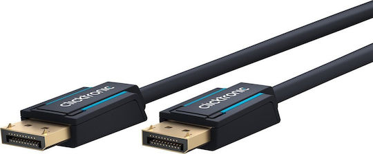 Clicktronic Cable DisplayPort male - DisplayPort male 2m Μπλε