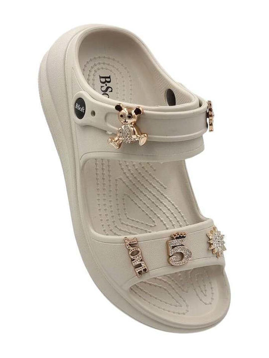Damen Zehentrenner Im Stil Pédila In Beige Farbe