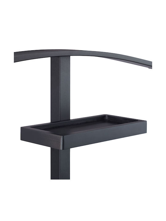 Cuier metalic Relaxdays negru 112 x 52,5 x 20 cm