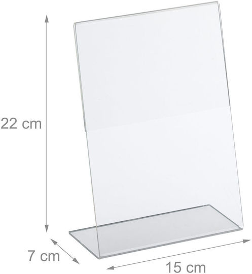 Set 10 rame transparente dimensiune A5 meniuri diverse acrilice 22 x 15 x 7 cm