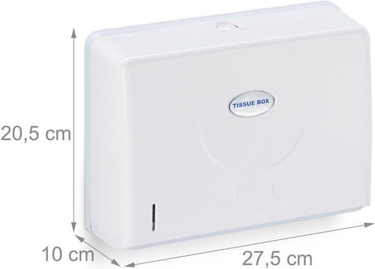Relaxdays Holder Manual White 10033738