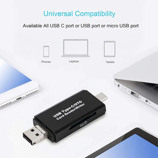 ATC Card Reader micro USB / USB 2.0 για SD