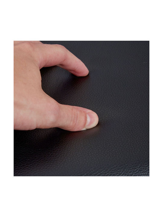 Scaune Camera de zi Cu spațiu de depozitare Tapițat cu Piele Ecologică Negru 37.5x76.5x38.5buc