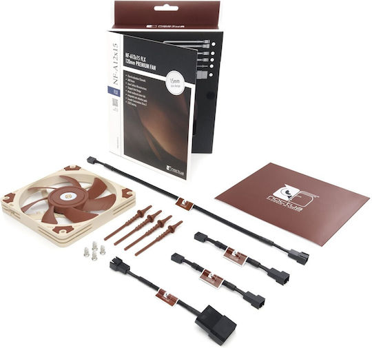Noctua NF-A14x25 G2 PWM Sx2-PP Case Fan 140mm (1500rpm / 91.5cfm) Without LED Lighting And 4-Pin Connection 2pcs Brown
