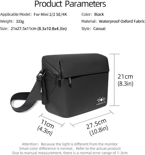 Dji Mini 4k Mini 2 Se Mini 2 Portable Waterproof Shoulder Bag Black