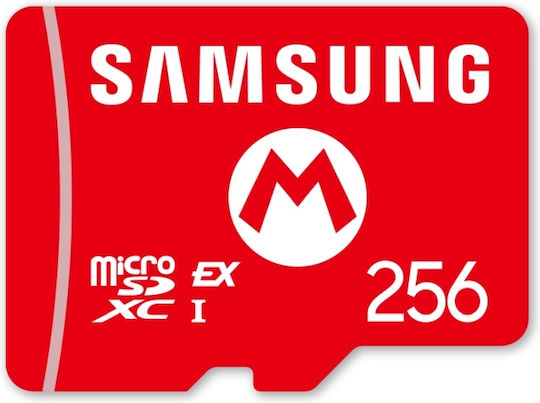 Samsung microSDXC 256GB Клас 10 100MB/s с адаптер