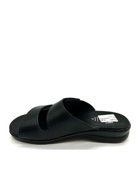 Anatomic Women's Leather Ankle Strap Platforms Black