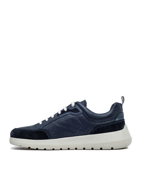 Leder Herren Freizeitschuhe Anatomisch Blau