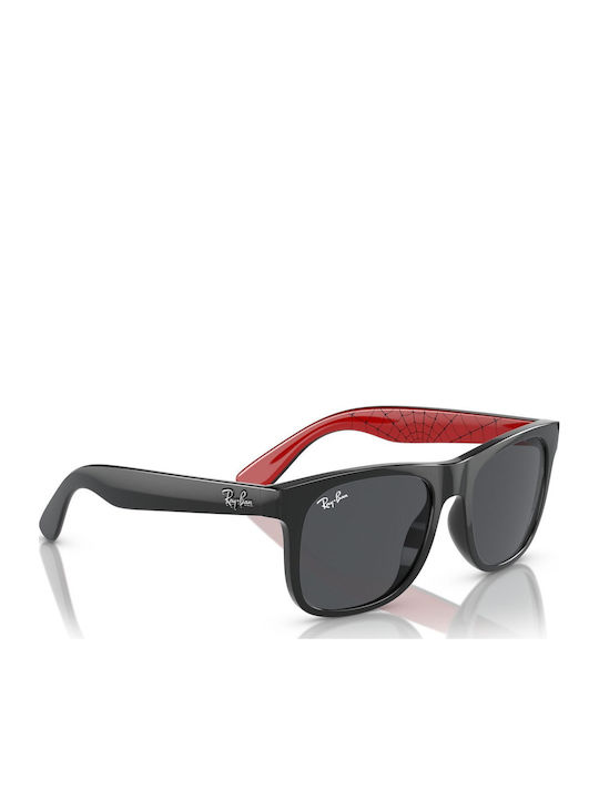 Ray Ban Unzerbrechliche Quadratische Kinder-Sonnenbrillen mit Polarisiertem Spiderman Spiegel für 7-11 Jahre