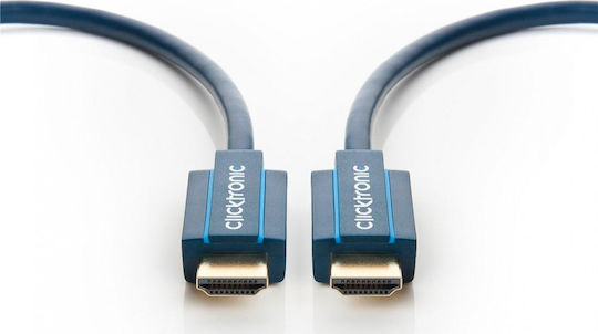 Clicktronic HDMI 2.1 Ultra High Speed 48Gbps 4K 120Hz HDR VRR Cable HDMI male - HDMI male 1.5m Μπλε