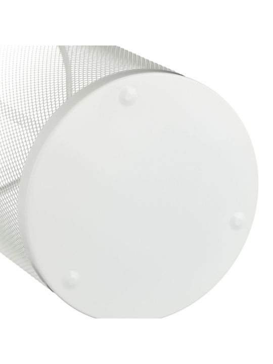Steel Support Umbrella Rack Round Diameter 26cm White Relaxdays