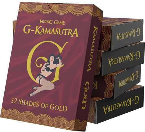 Ερωτικό Παιχνίδι Καρτών Ζευγάρια Mad Party Games G Kamasutra 52 Shades Gold Erotic Card Game