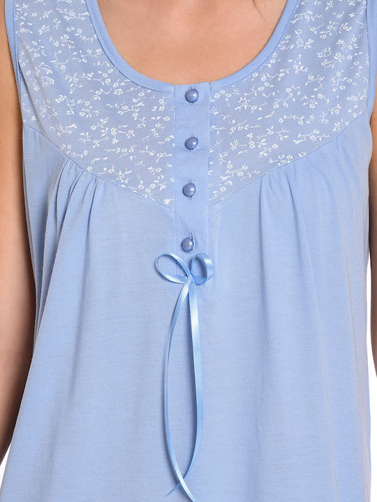 Clio Lingerie Nightgown Maternity & Nursing Sky Blue