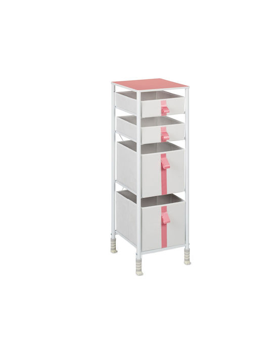 Comodă pentru copii Alb cu 4 sertare 109.5x36x40.5buc