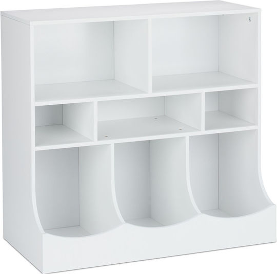 Детска гардеробна шкафче Бяло с 3 чекмеджета 75x80x40бр