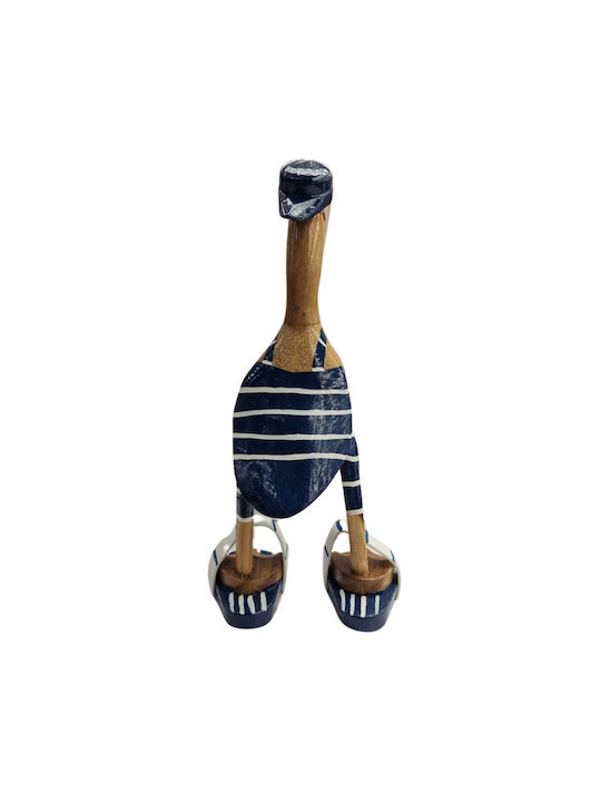 Rață Decorativă din Lemn Crete 525829-albastru