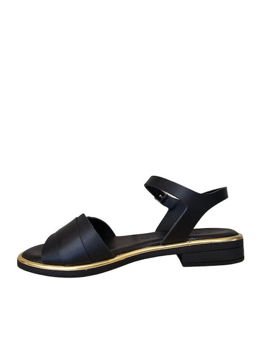 Leder Sandalen Schwarz