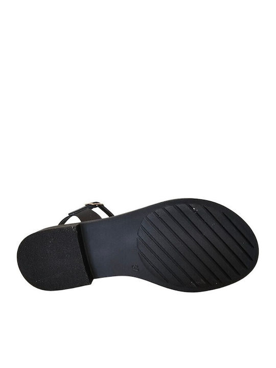 Leder Sandalen Schwarz