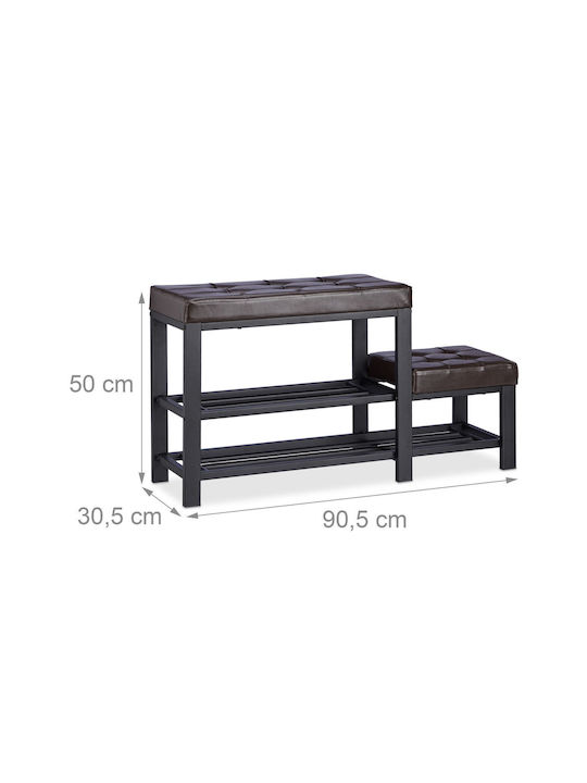 Mobilier de Intrare cu Dulap pentru Pantofi & Bancă 90.5x30.5x50cm