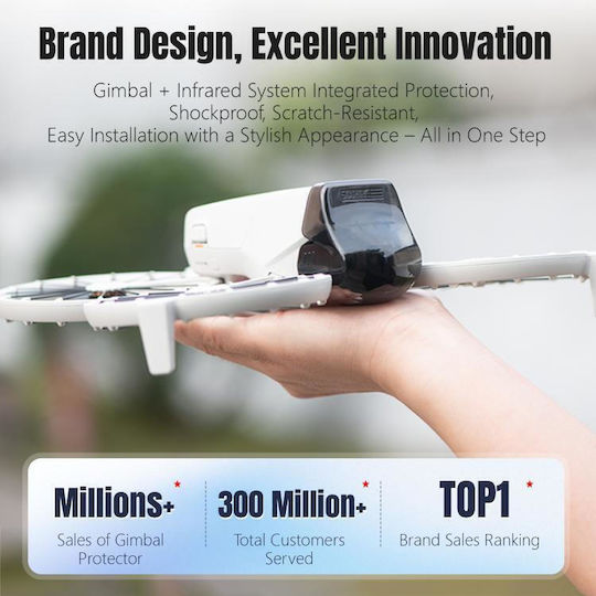 DJI Flip Startrc Защитен капак за обектив Gimbal Капак Прозрачен Черен