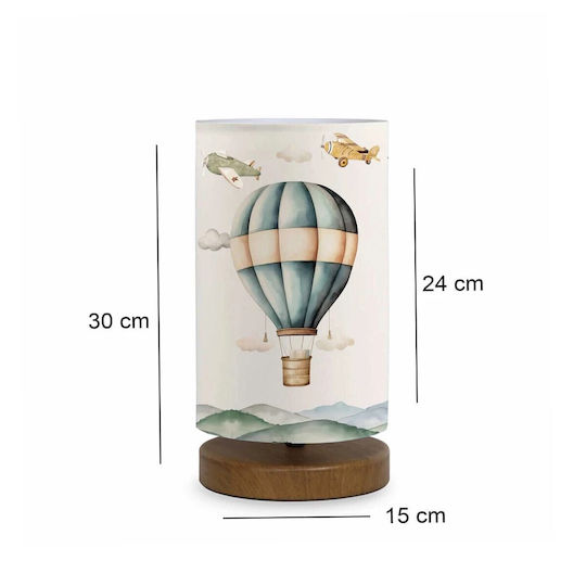 GloboStar Kids Portable Lamp Ballon Multicolour 15x15x30εκ.