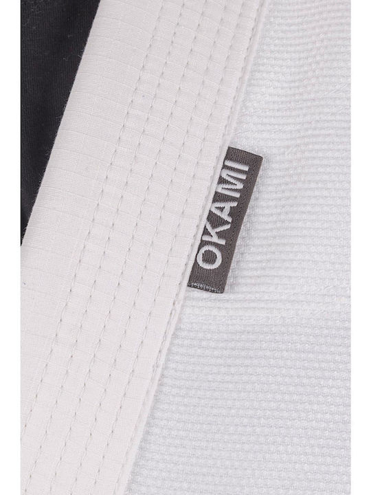 Okami Ανδρική Ζακέτα Brazilian Jiu Jitsu Λευκή