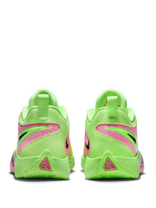Giannis Freak 6 Gs Kids Sports Shoes Running with Laces Green