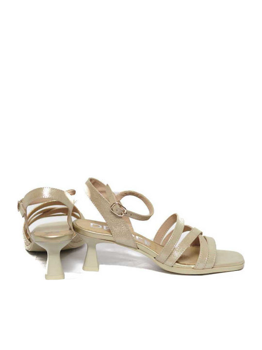Leder Sandalen Anatomisch Champagne