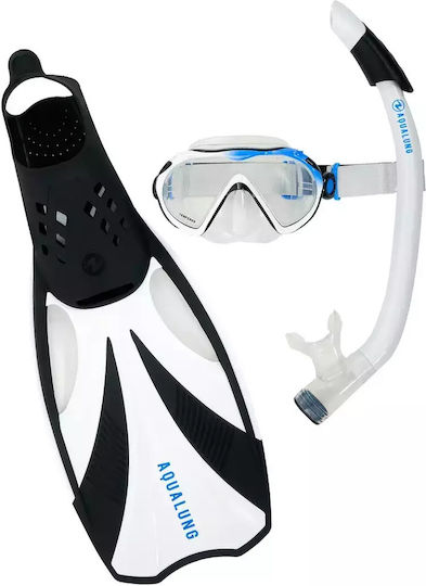 Aqualung Compass Snorkeling Set Black White Size S
