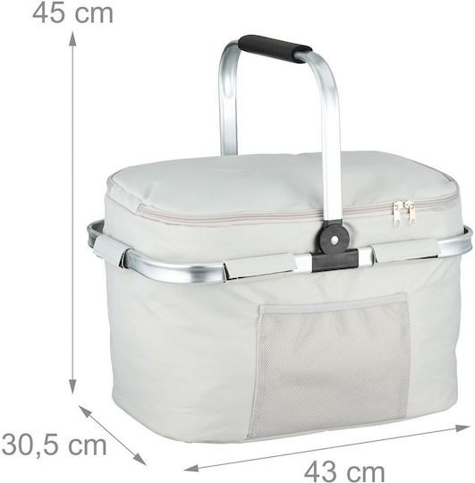Insulated Bag Foldable Carrying Handle Side Pocket 45 x 43 x 30.5 cm