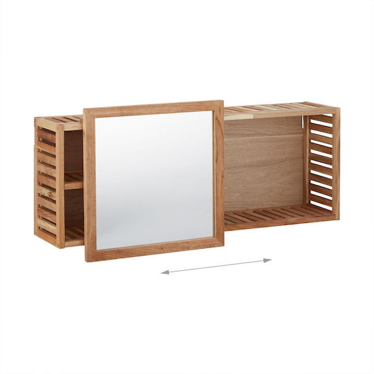 Relaxdays Bathroom Cabinet L30xW17xH80cm Walnut