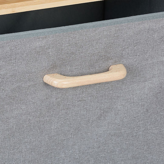 Relaxdays Cabinet de baie Mobilier pentru baie L76xA43xÎ27cm Lemn natural