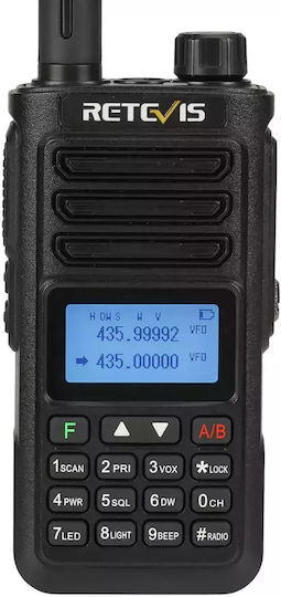 Retevis RA89 Ασύρματος Πομποδέκτης UHF/VHF 10W με Έγχρωμη Οθόνη