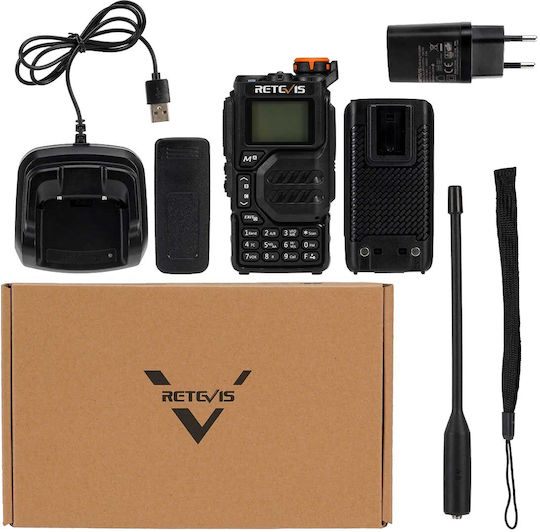 Retevis RA79 EU Ασύρματος Πομποδέκτης UHF/VHF 5W με Μονόχρωμη Οθόνη