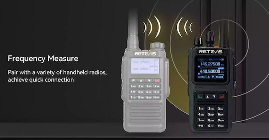 Retevis C1 Transmițător Wireless UHF/VHF 5W cu Ecran Color