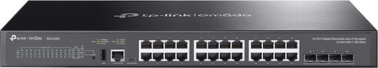 TP-LINK Omada SG5428X Managed L3 Switch with 24 Gigabit (1Gbps) Ethernet Ports and 4 SFP Ports