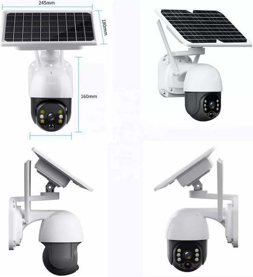 IP Cameră de Supraveghere Wi-Fi Full HD 1080p Rezistentă la apă Pe baterii cu Difuzor