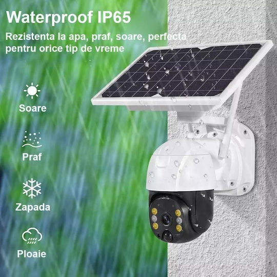 IP Cameră de Supraveghere Wi-Fi Full HD 1080p Rezistentă la apă Pe baterii cu Difuzor