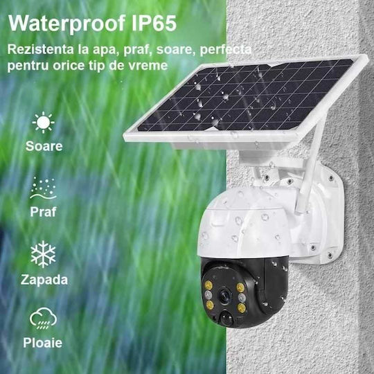 IP Surveillance Camera 4G Full HD 1080p Waterproof Battery Powered with Speaker