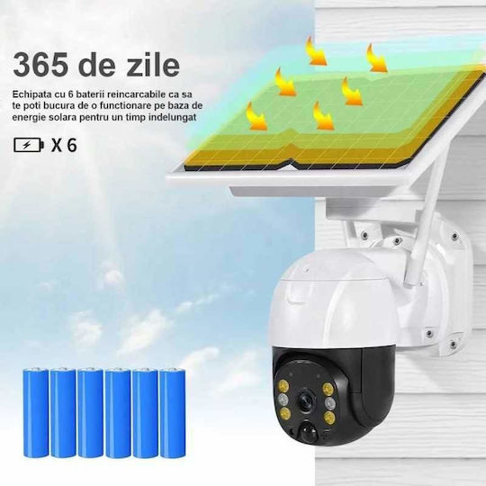 IP Surveillance Camera 4G Full HD 1080p Waterproof Battery Powered with Speaker