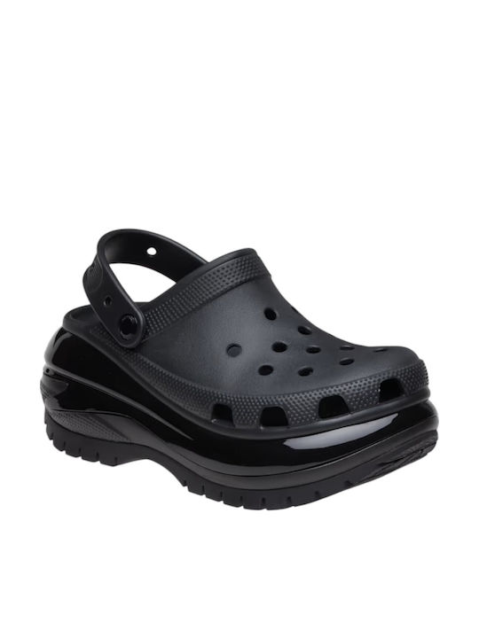 Crocs Classic Mega Crush Women's Clogs Black