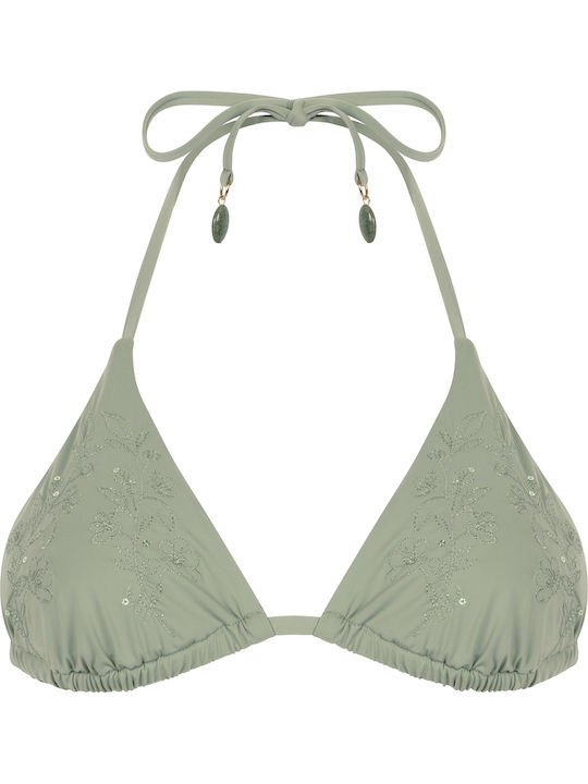 Giselle Bikini Τριγωνάκι Floral Πράσινο