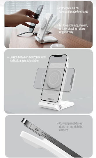 Nillkin Powertrio Φορτιστής για Apple Watch Λευκός